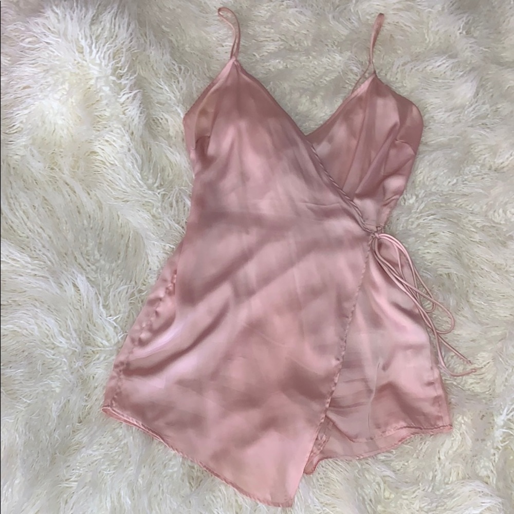 Pink romper skort